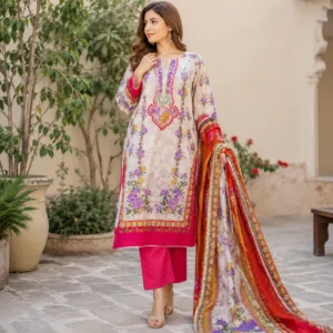 Unstitched Three Piece | LP-100