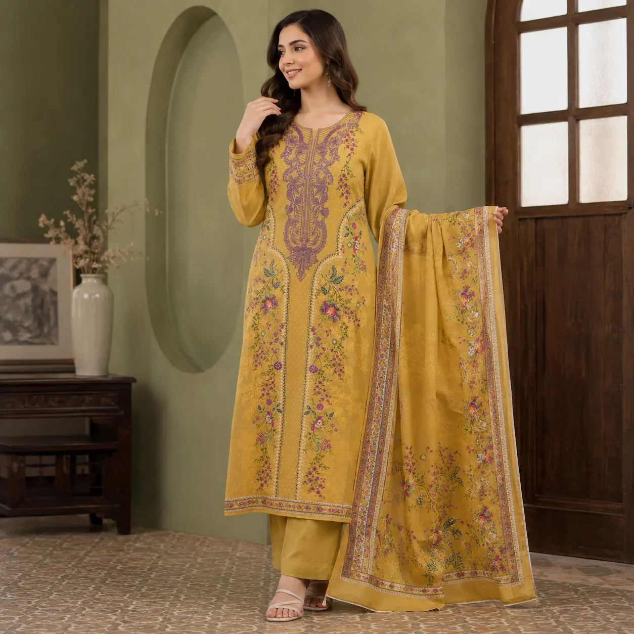 Unstitched Three Piece | LP-105