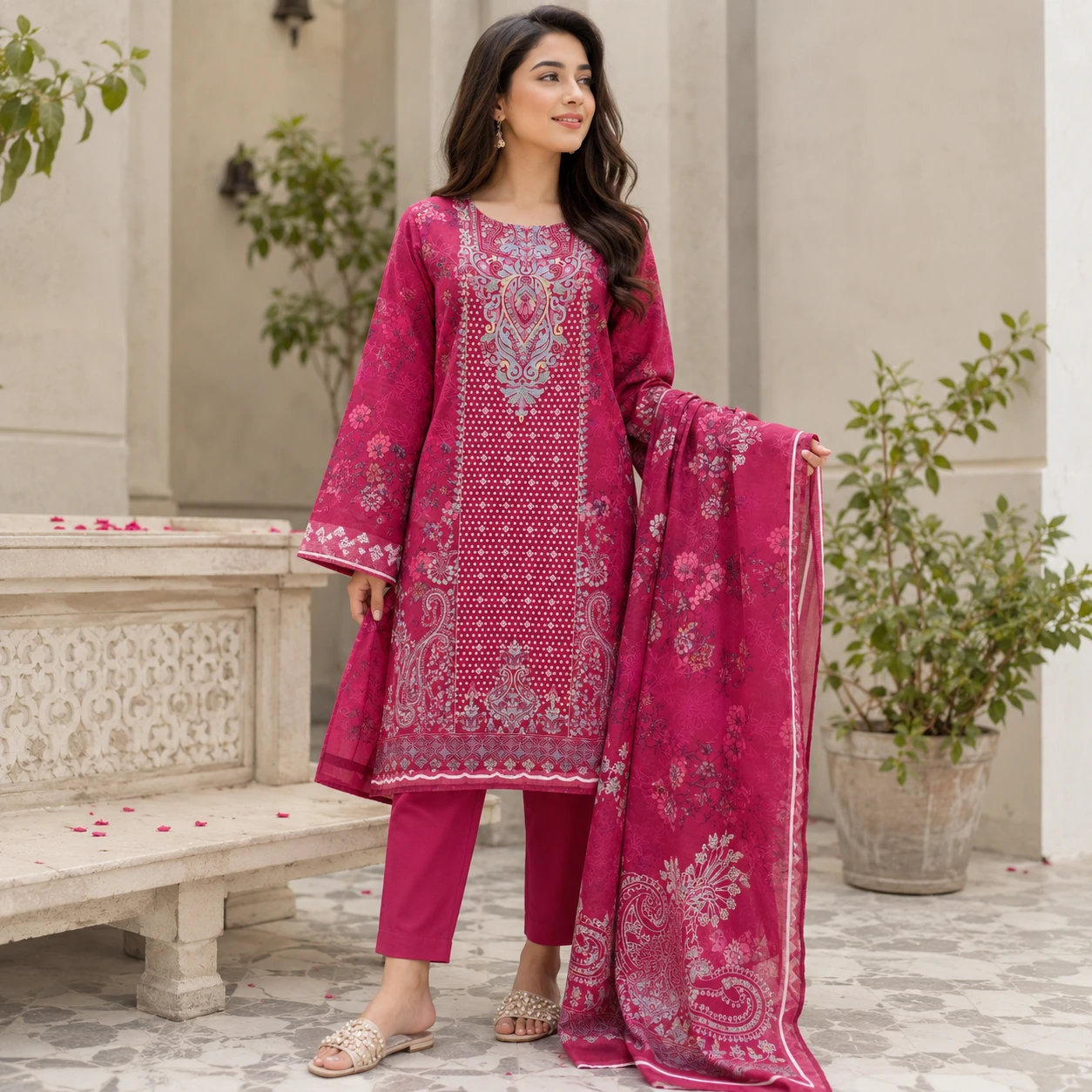 Unstitched Three Piece | LP-115