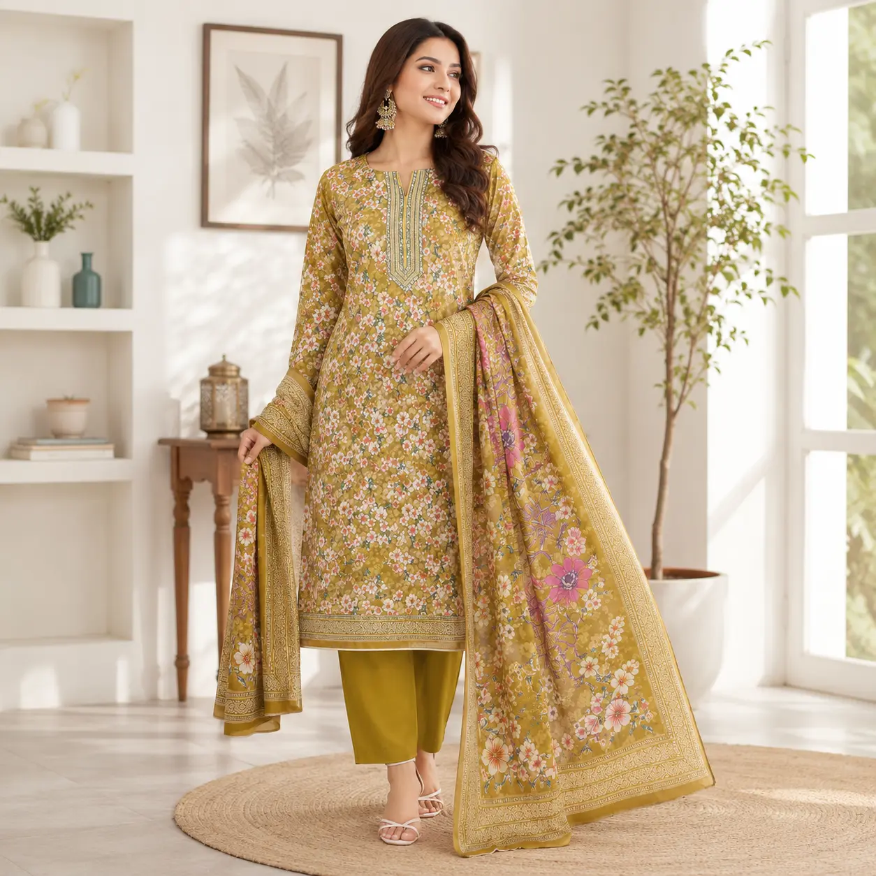 Unstitched Three Piece | LP-117