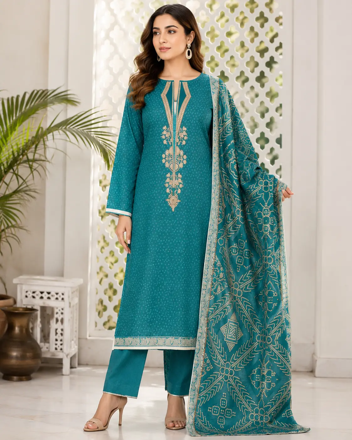Unstitched Three Piece | LP-82