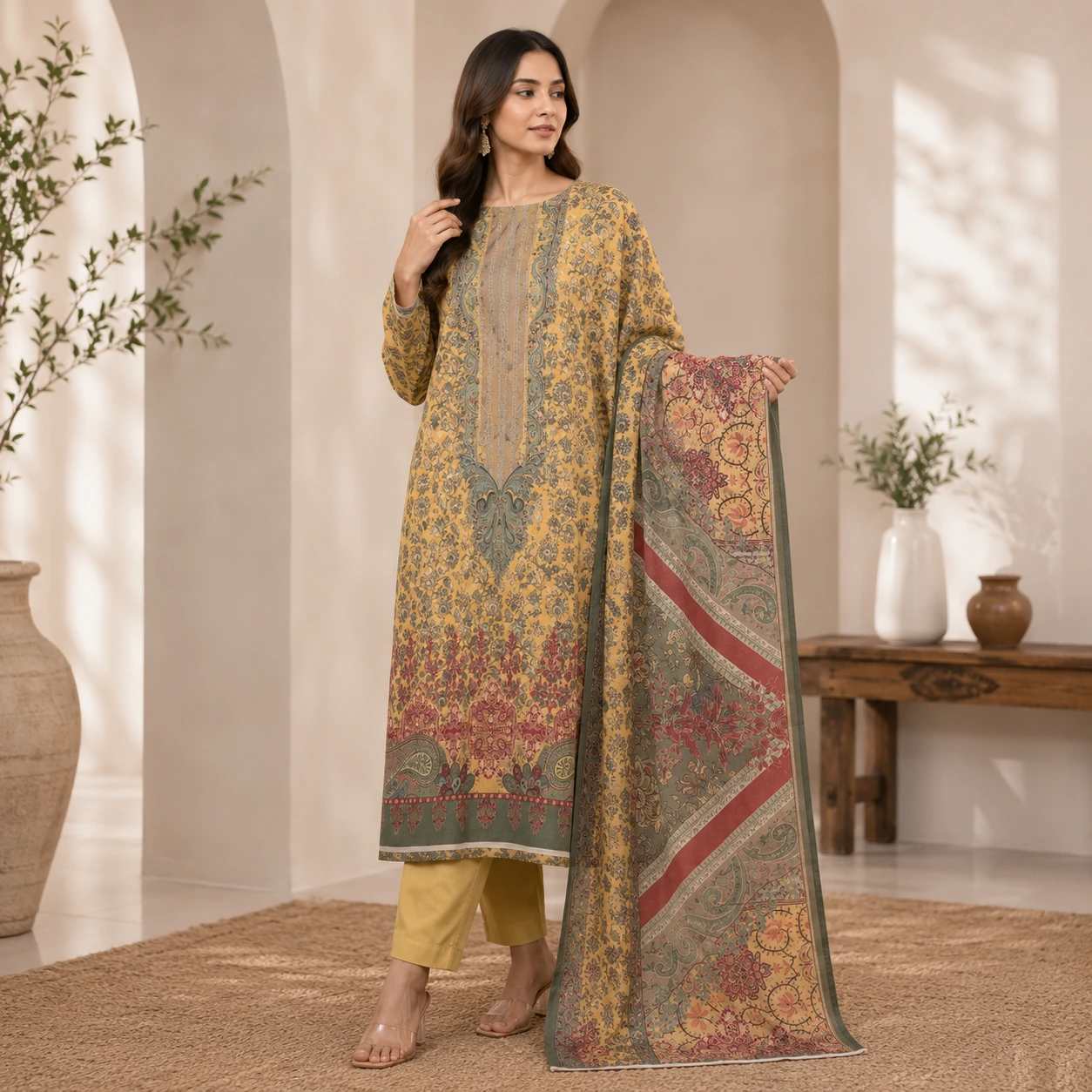 Unstitched Three Piece | LP-96