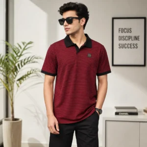 Striped Polo Shirt | LP-238