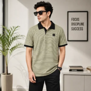 Striped Polo Shirt | LP-239