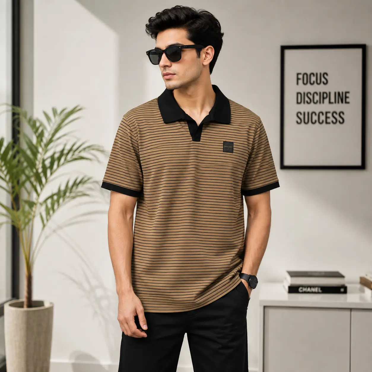 Striped Polo Shirt | LP-240